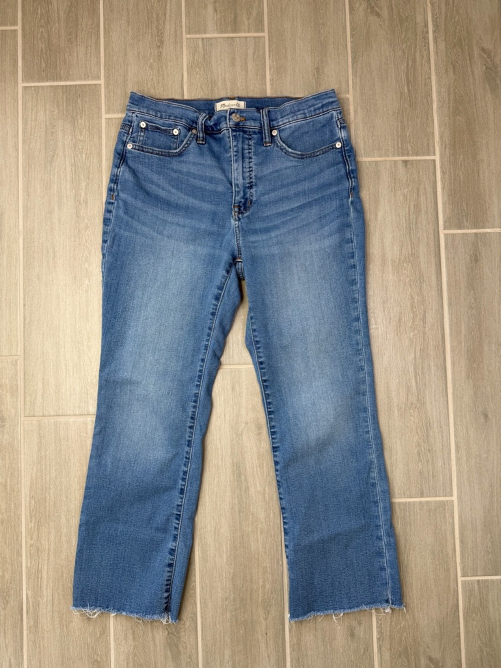 Madewell Cali Demi- Boot Straight-Leg Jeans